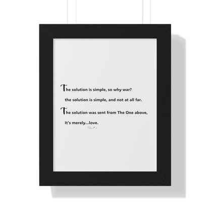 Framed Vertical Poster