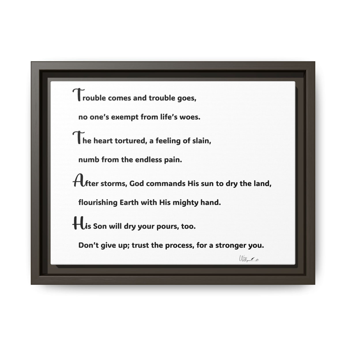 Matte Canvas, Framed (Multi-color)