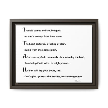 Matte Canvas, Framed (Multi-color)