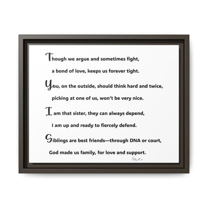 Matte Canvas, Framed (Multi-color)