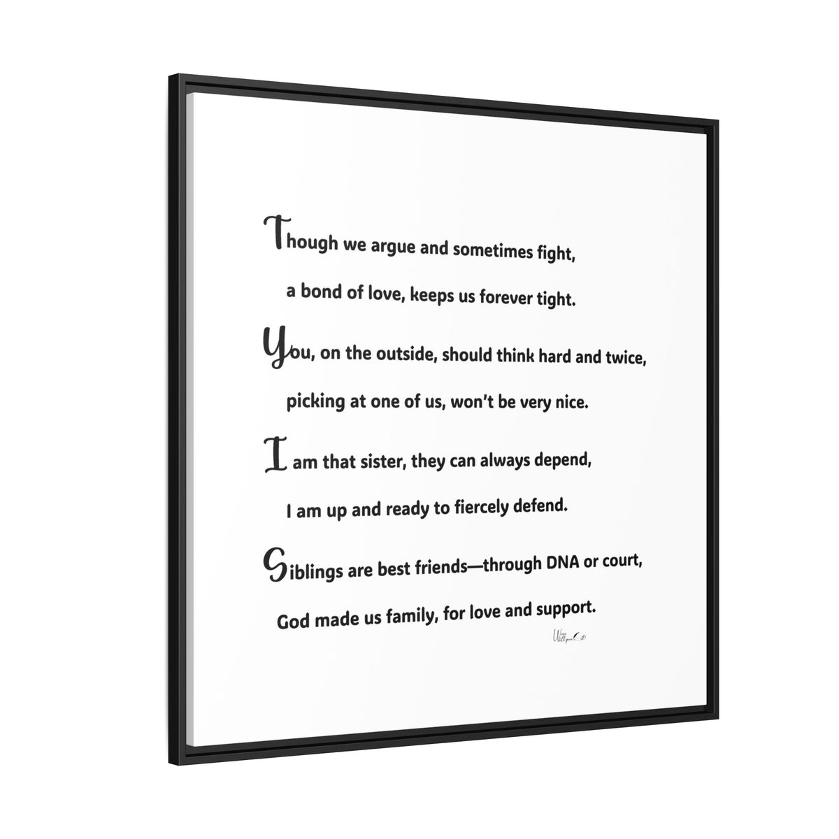 Matte Canvas, Framed (Multi-color)