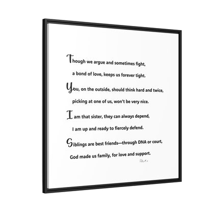 Matte Canvas, Framed (Multi-color)