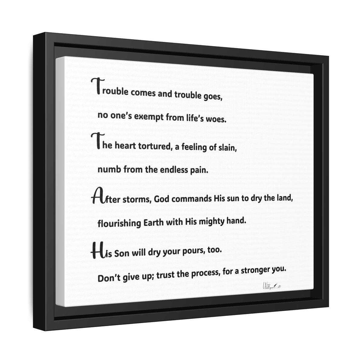 Matte Canvas, Framed (Multi-color)