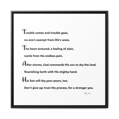 Matte Canvas, Framed (Multi-color)