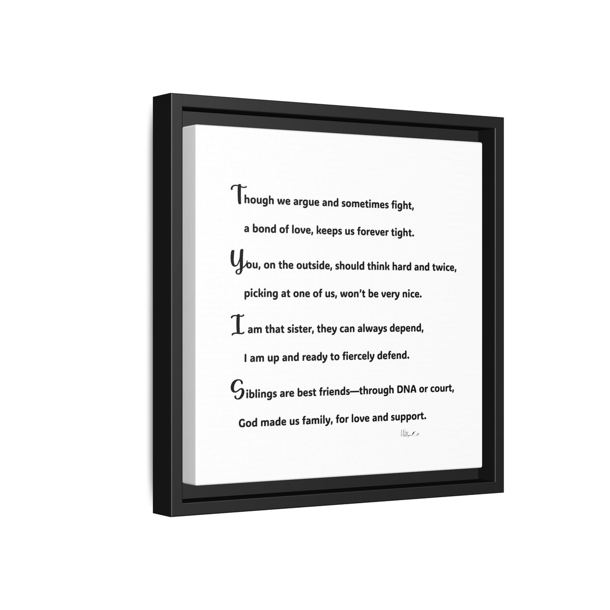 Matte Canvas, Framed (Multi-color)