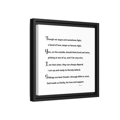 Matte Canvas, Framed (Multi-color)