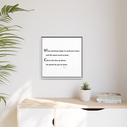 Matte Canvas, Framed (Multi-color)