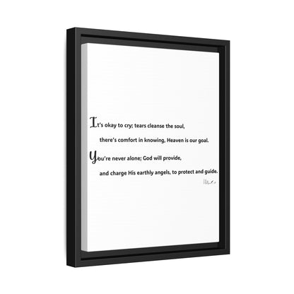 Matte Canvas, Framed (Multi-color)