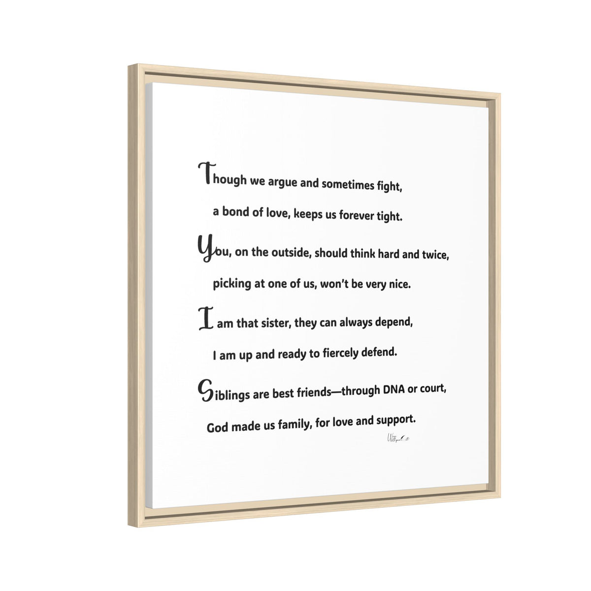 Matte Canvas, Framed (Multi-color)