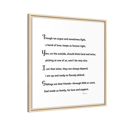 Matte Canvas, Framed (Multi-color)