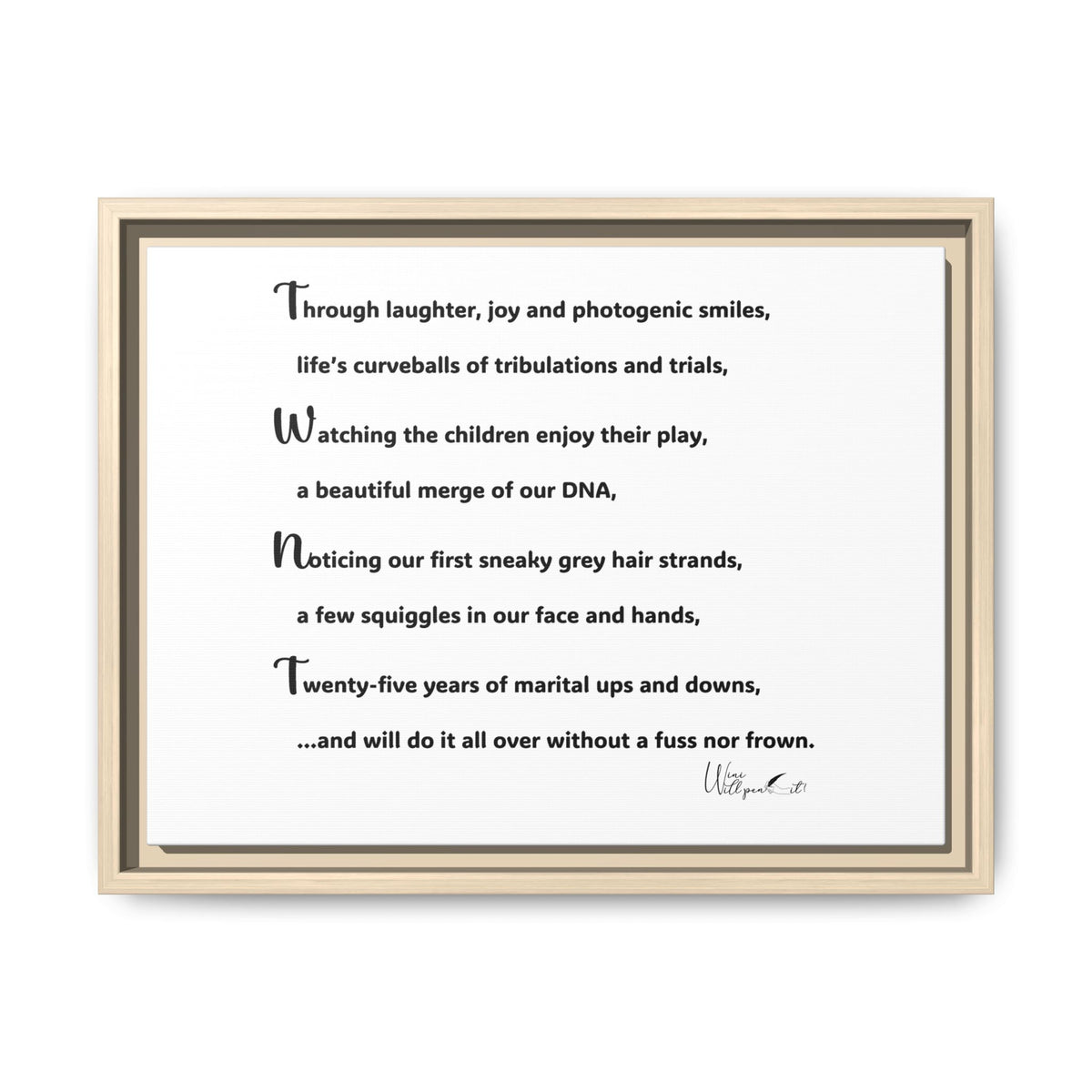 Matte Canvas, Framed (Multi-color)