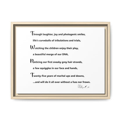 Matte Canvas, Framed (Multi-color)