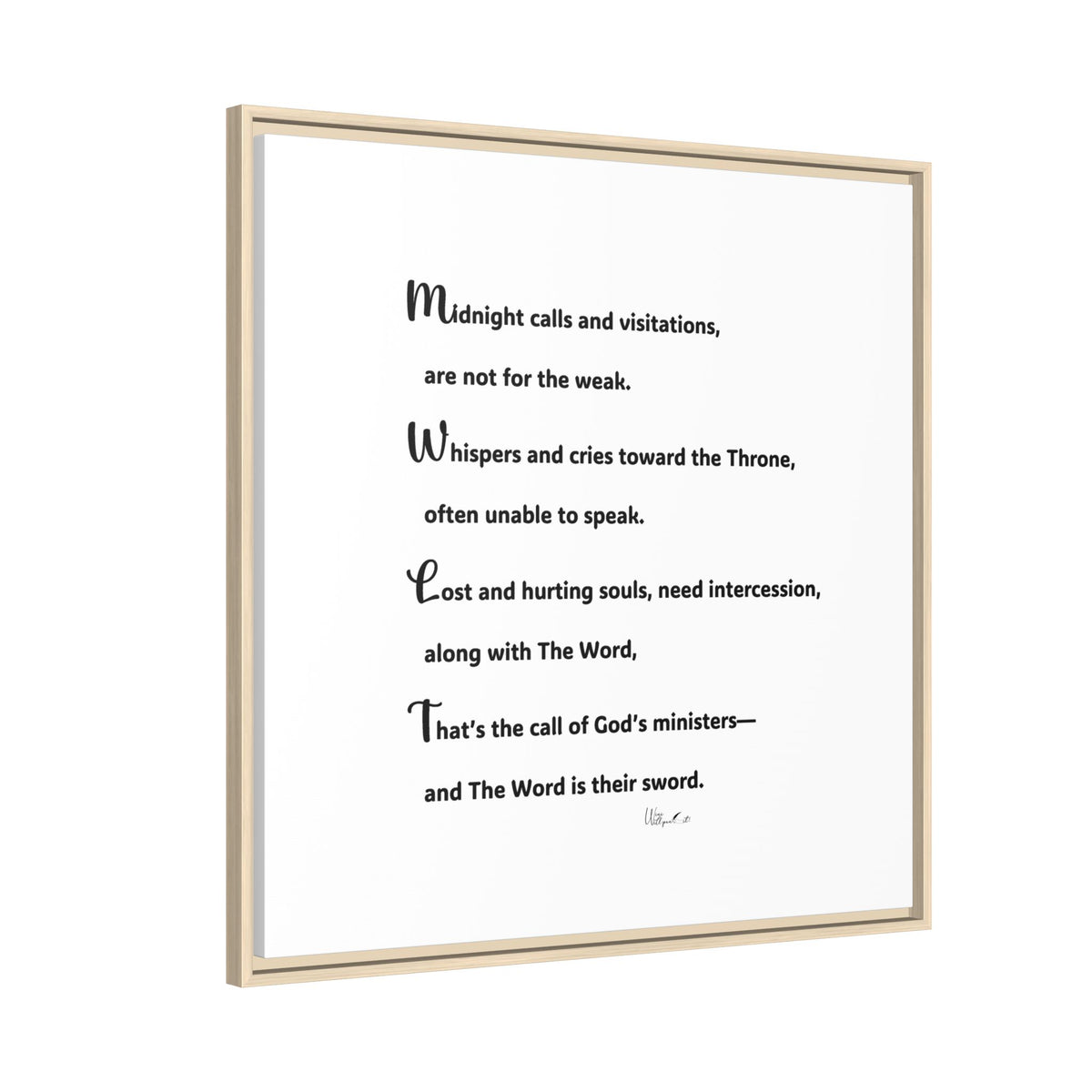 Matte Canvas, Framed (Multi-color)