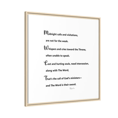 Matte Canvas, Framed (Multi-color)