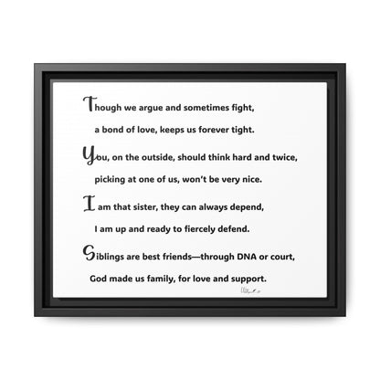 Matte Canvas, Framed (Multi-color)