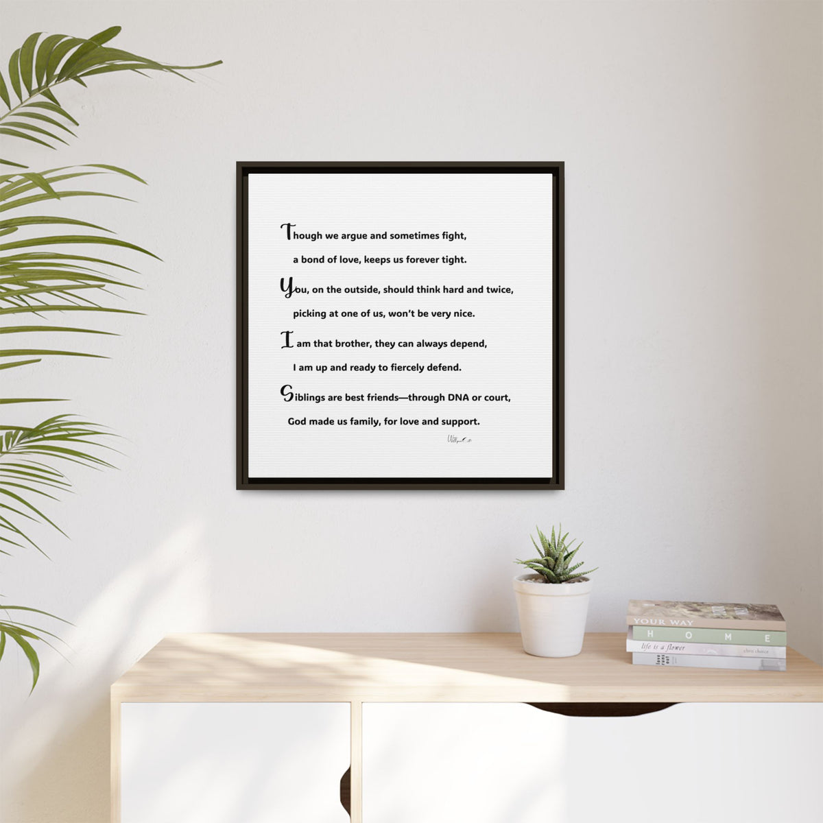 Matte Canvas, Framed (Multi-color)