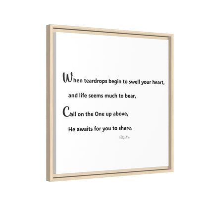 Matte Canvas, Framed (Multi-color)