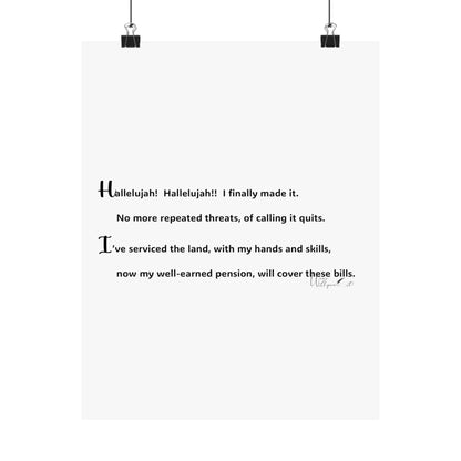 Matte Vertical Posters