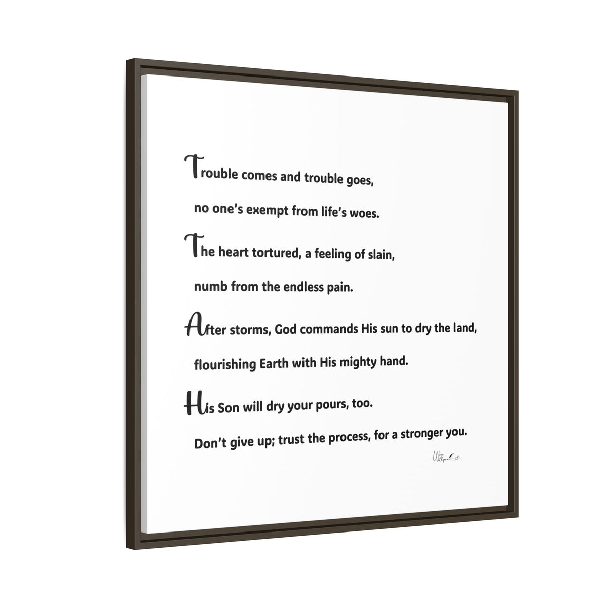Matte Canvas, Framed (Multi-color)