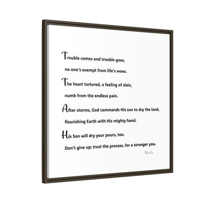 Matte Canvas, Framed (Multi-color)