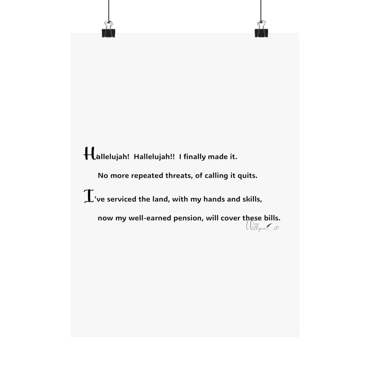 Matte Vertical Posters