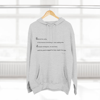 Three-Panel Fleece Hoodie