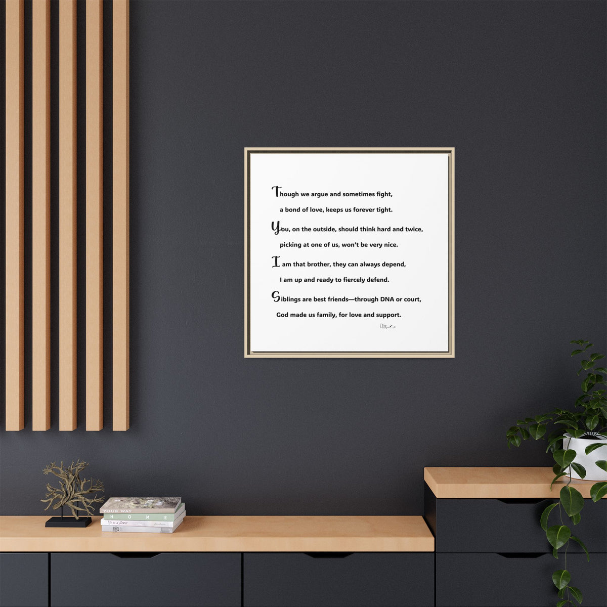 Matte Canvas, Framed (Multi-color)