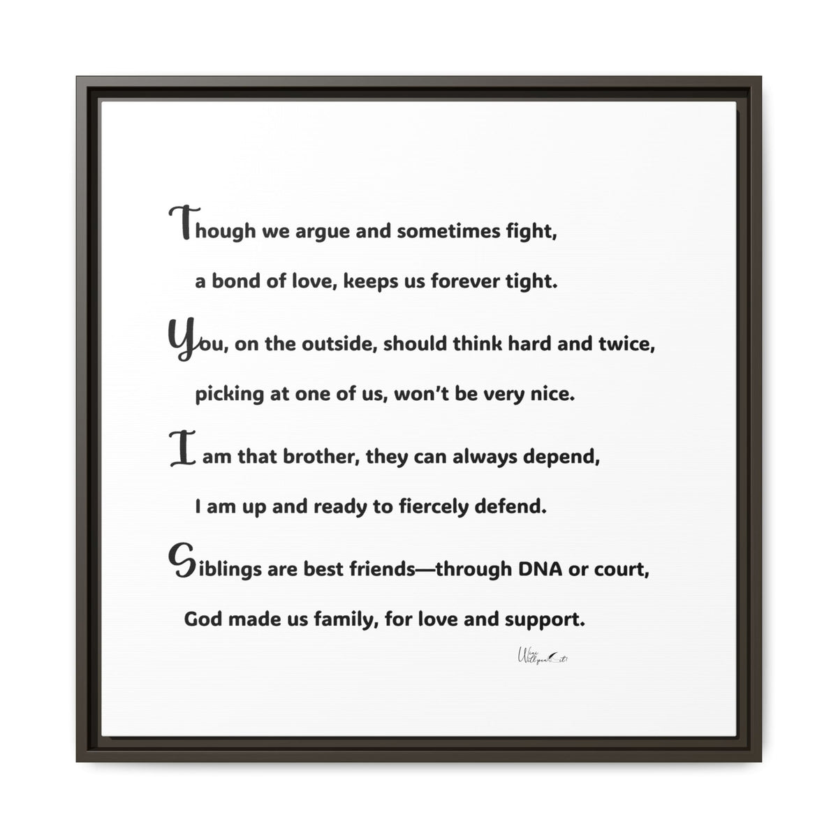 Matte Canvas, Framed (Multi-color)