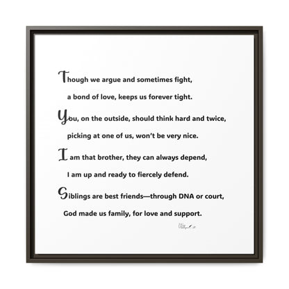 Matte Canvas, Framed (Multi-color)