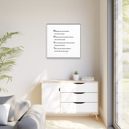 Matte Canvas, Framed (Multi-color)