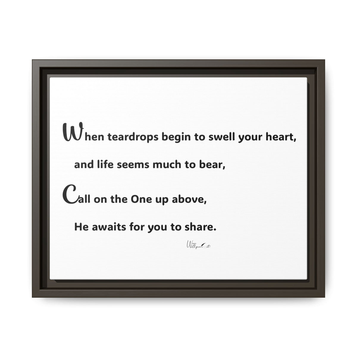 Matte Canvas, Framed (Multi-color)