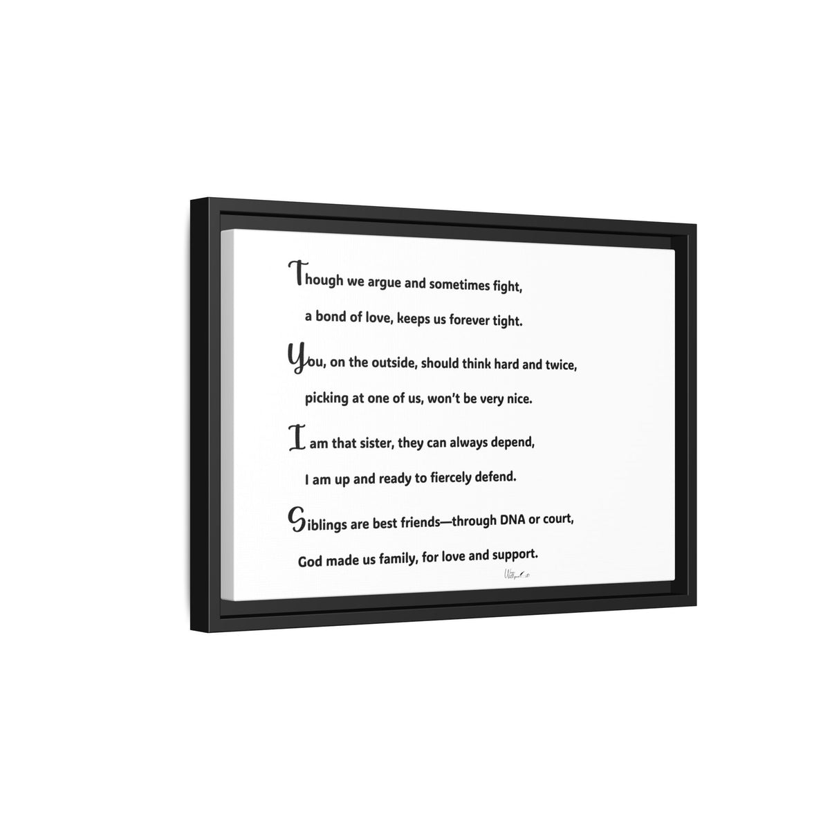 Matte Canvas, Framed (Multi-color)
