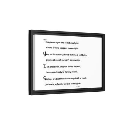 Matte Canvas, Framed (Multi-color)
