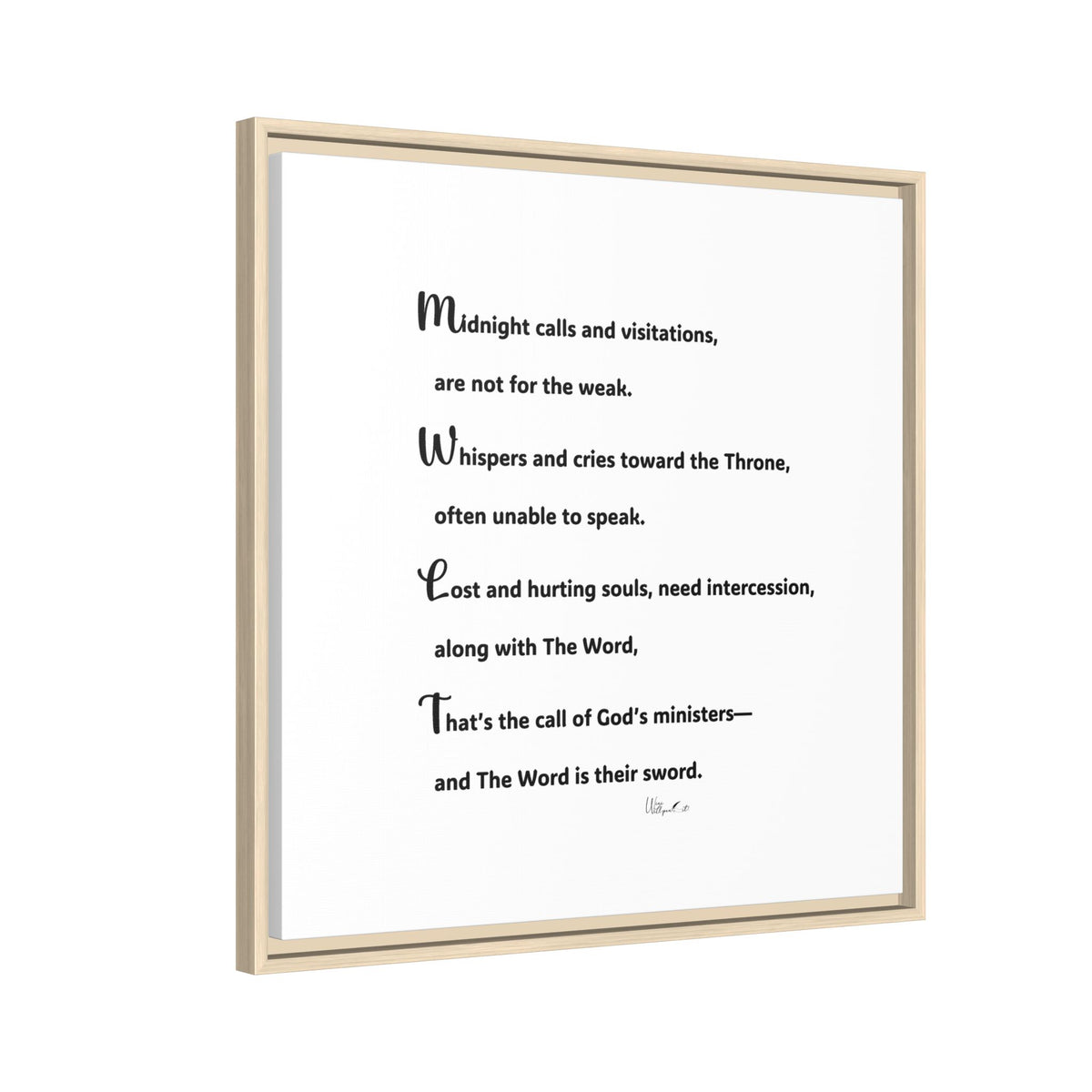 Matte Canvas, Framed (Multi-color)