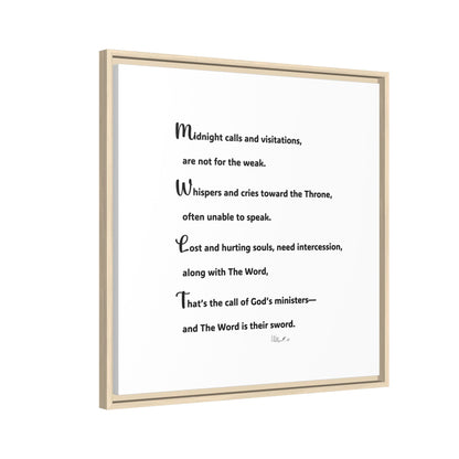 Matte Canvas, Framed (Multi-color)
