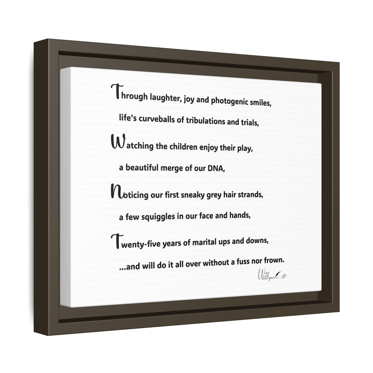 Matte Canvas, Framed (Multi-color)