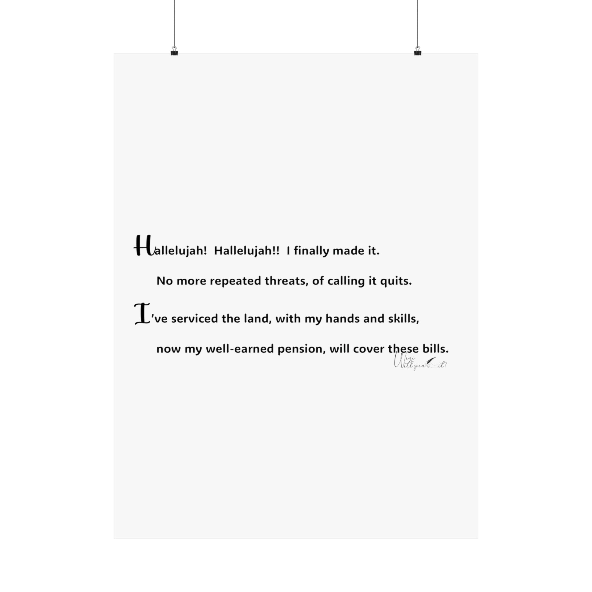 Matte Vertical Posters