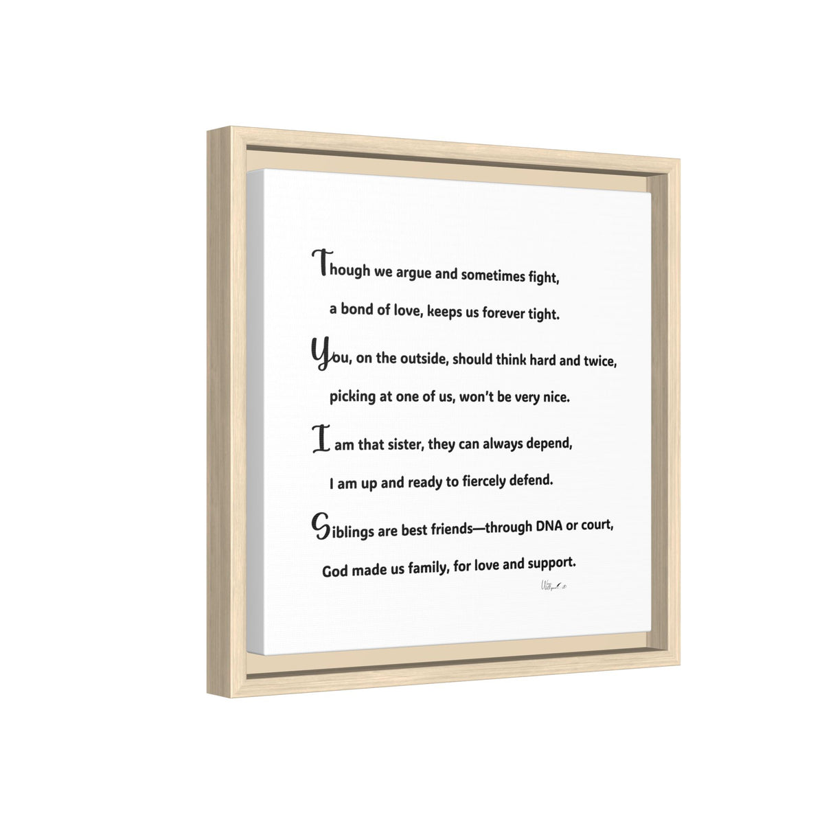 Matte Canvas, Framed (Multi-color)