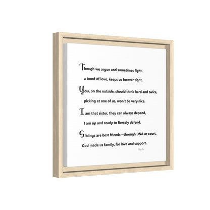 Matte Canvas, Framed (Multi-color)