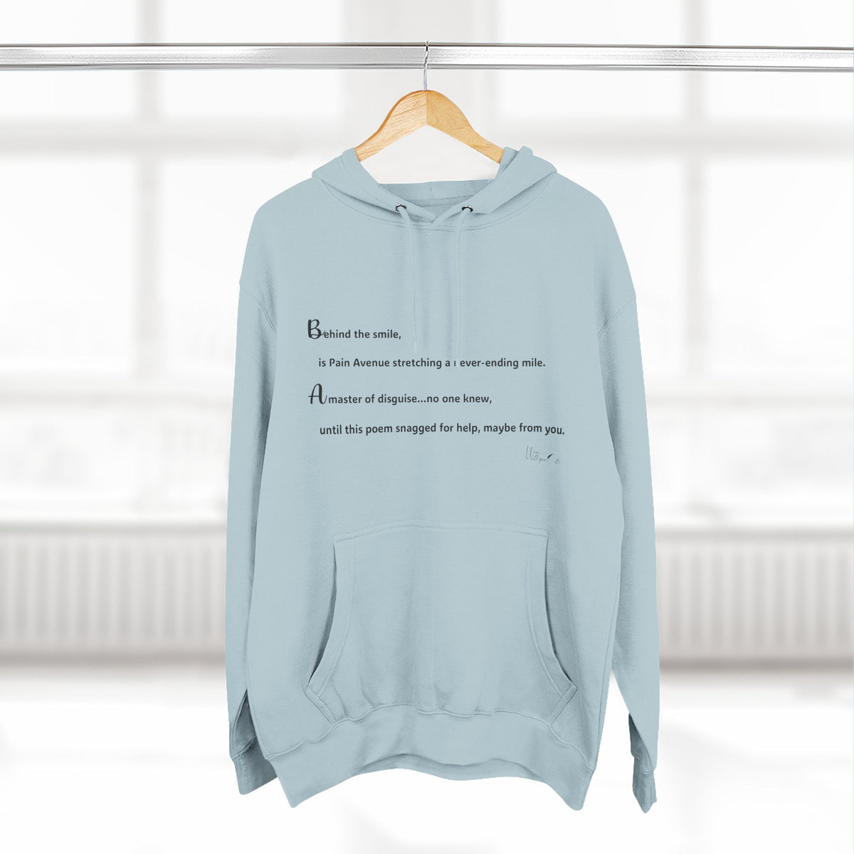 Three-Panel Fleece Hoodie