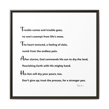 Matte Canvas, Framed (Multi-color)