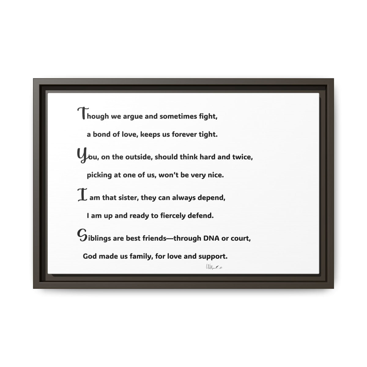 Matte Canvas, Framed (Multi-color)