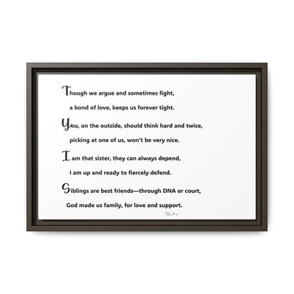 Matte Canvas, Framed (Multi-color)