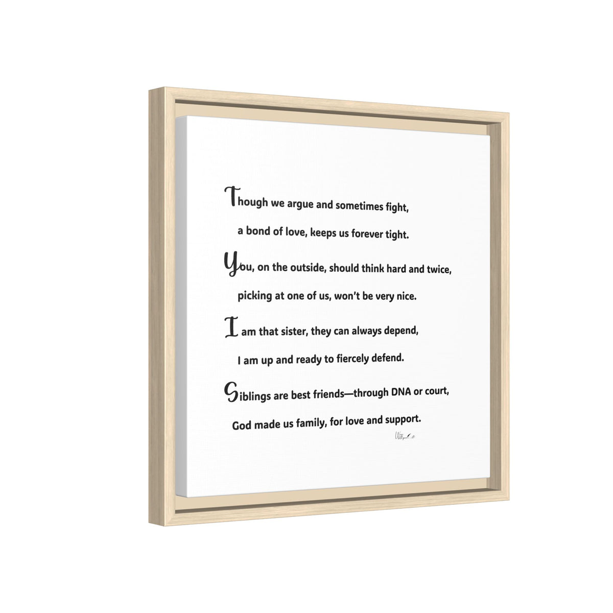 Matte Canvas, Framed (Multi-color)