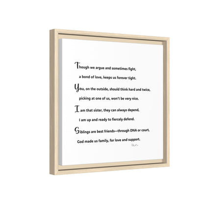 Matte Canvas, Framed (Multi-color)