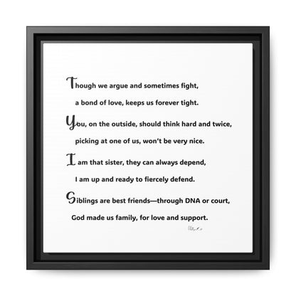 Matte Canvas, Framed (Multi-color)