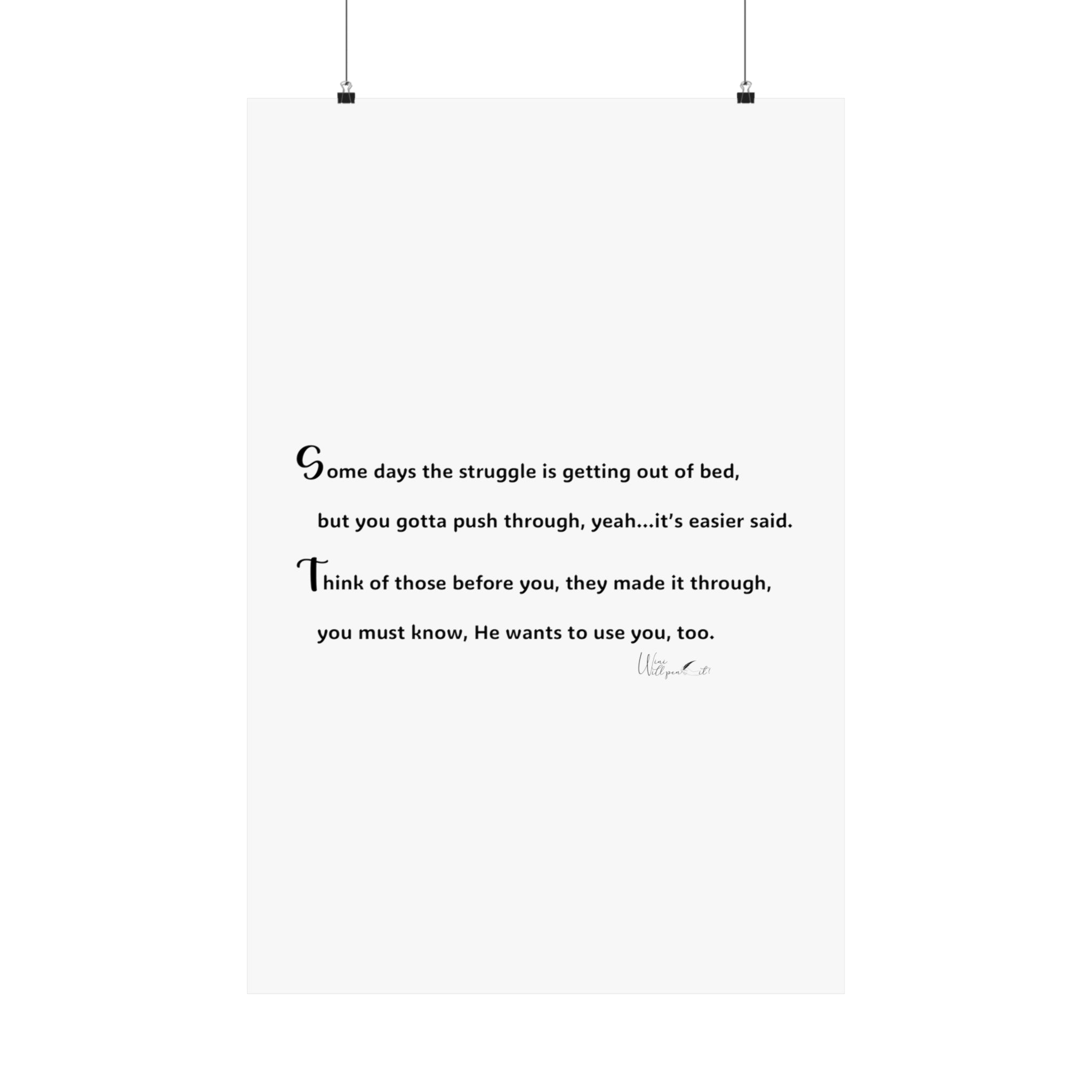 Matte Vertical Posters