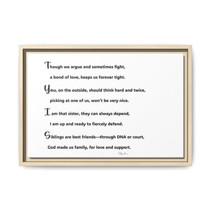 Matte Canvas, Framed (Multi-color)