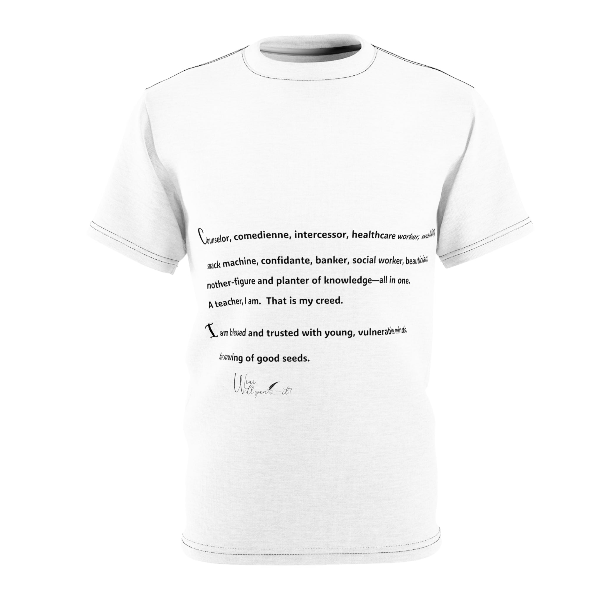 Unisex Cut &amp; Sew Tee (AOP)