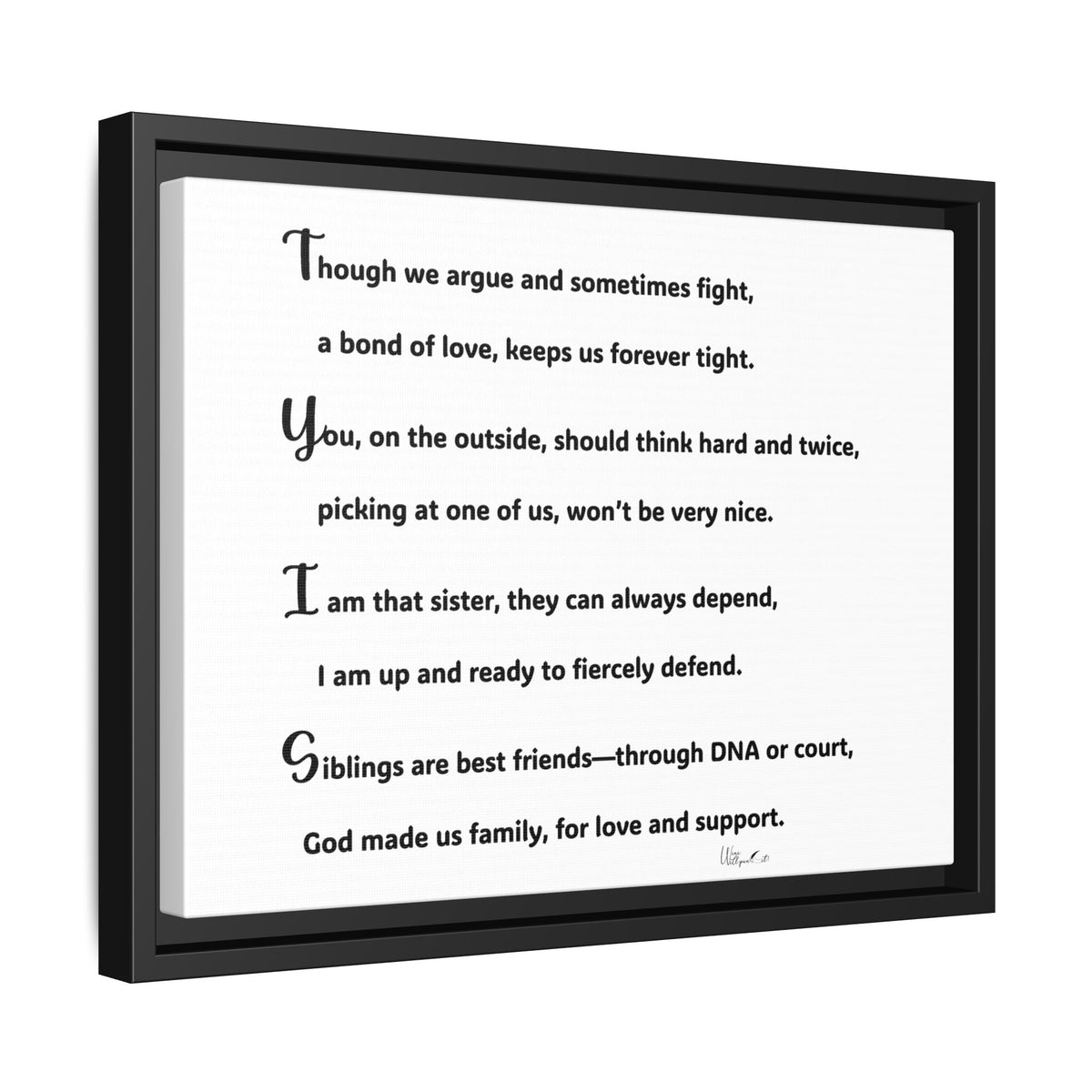 Matte Canvas, Framed (Multi-color)